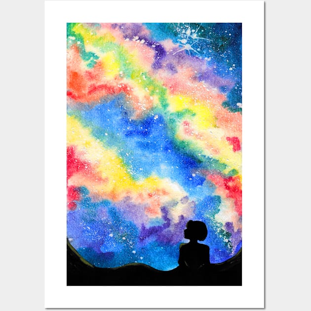 Stargazing Wall Art by kasmodiah